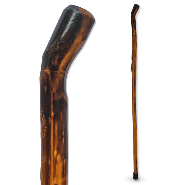 Natural Wood Walking Stick (Smooth Handle, 48 Inch)