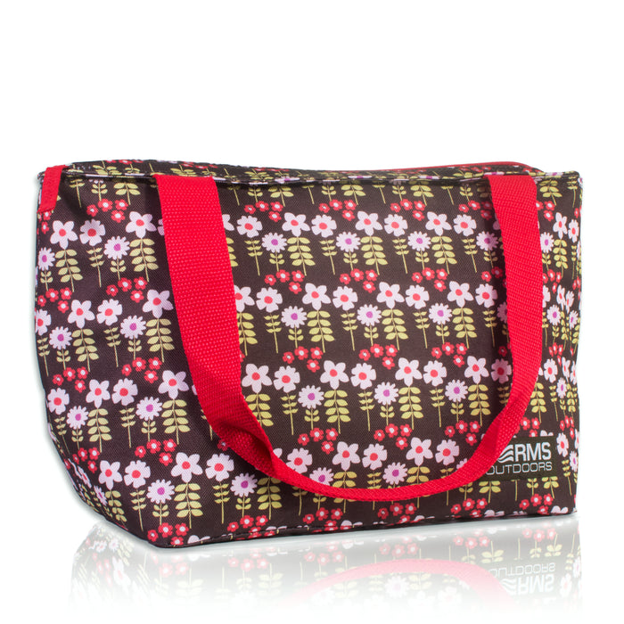 8 Can Cooler Tote (White Flower)
