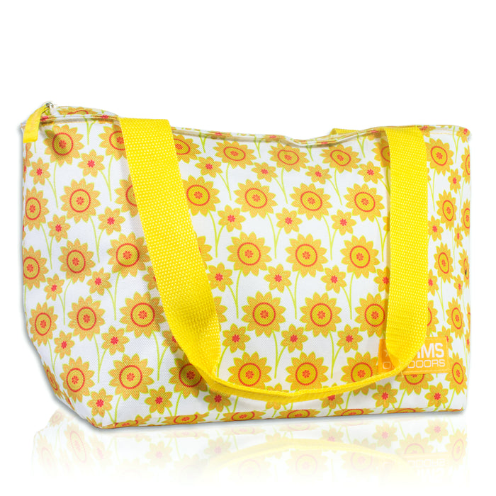 8 Can Cooler Tote (Yellow Flower)