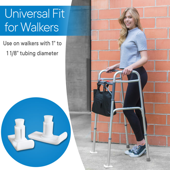 RMS - Walker Glide Skis - Universal Fit for Most Walkers - Durable Coaster Gliders for Safety and Stability (1 Pair)