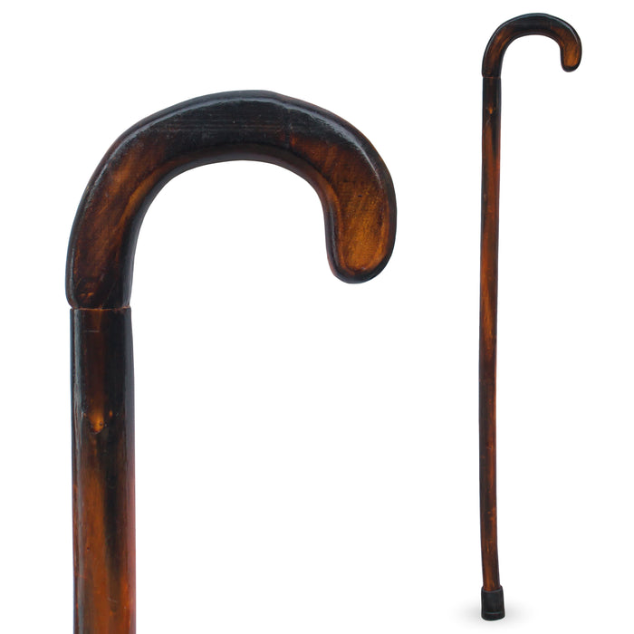 RMS - 36" Natural Wood Walking Stick Round Handle