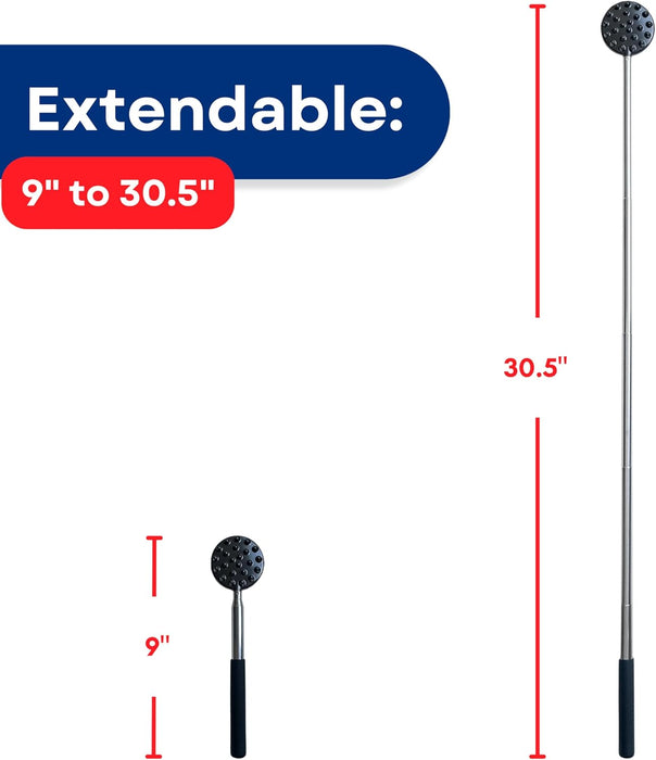 RMS Telescoping Back Scratcher with 4 Pcs Detachable Heads, Stocking Stuffers, Christmas Gift for Men & Women