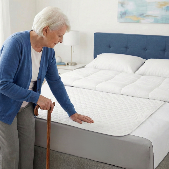 Reusable Incontinence Pad for Disability Care (34"X 36" with Two 18" Flaps)