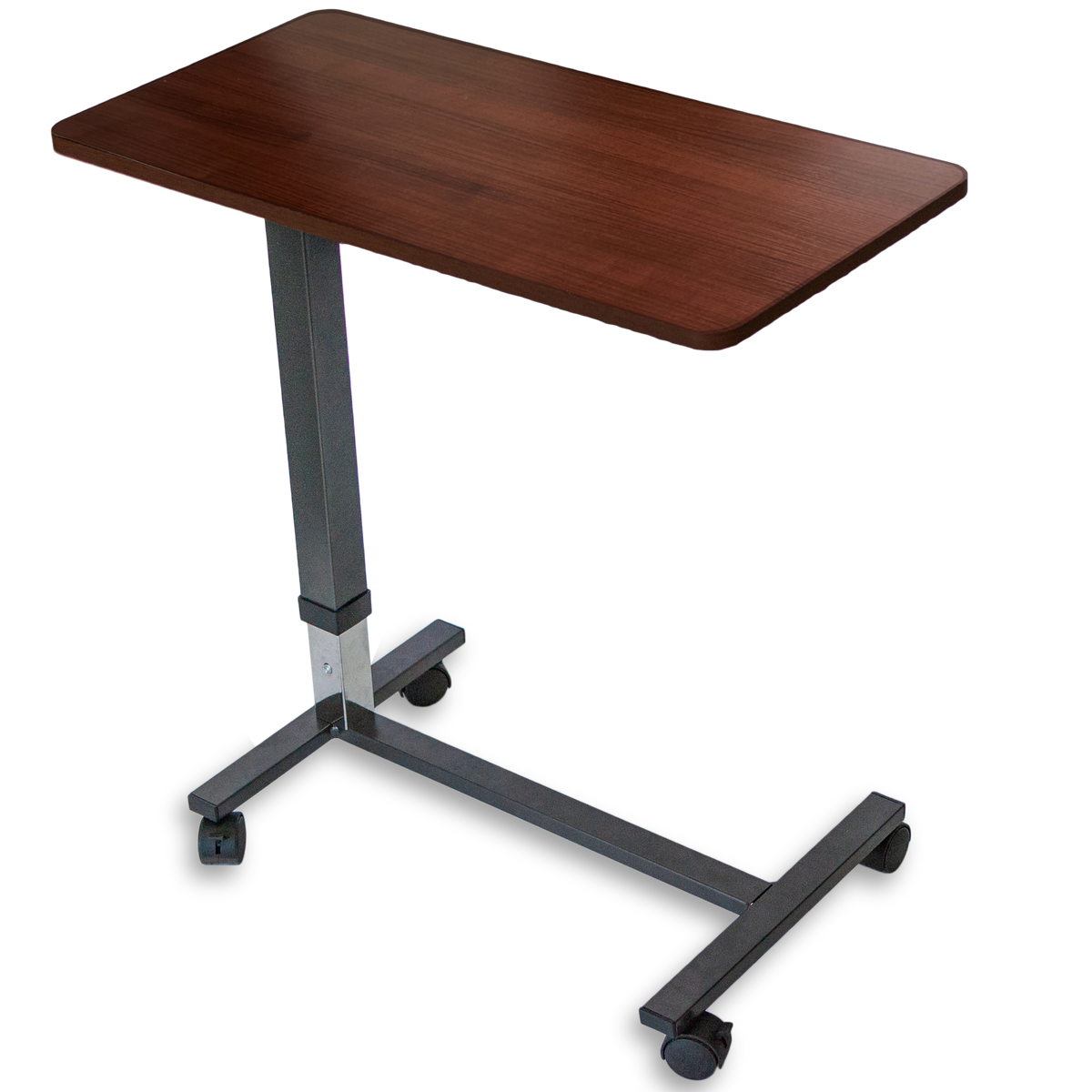 Table on wheels adjustable height deals