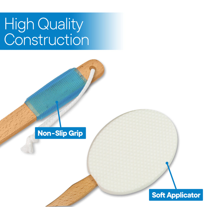 Long Easy Reach Lotion Applicator (17.5") with 4 Pads