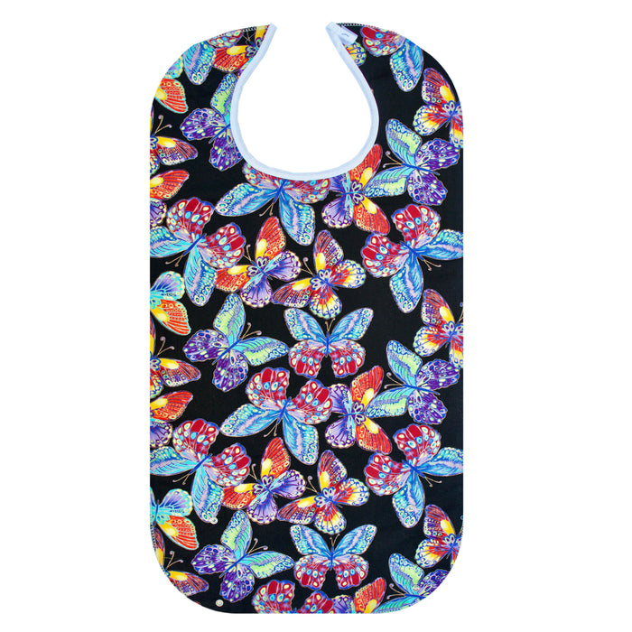 Washable Adult Bib (Vivid Butterfly)