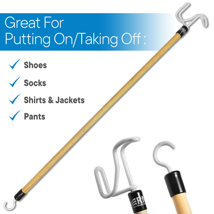 dressing stick Detachable Dressing Stick with Zipper Puller Vive Health