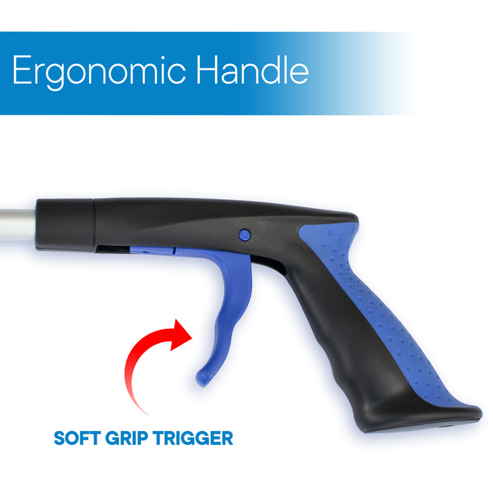 34" Blue Grabber Reacher with Rotating Head