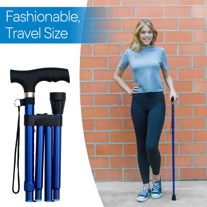 RMS - Folding Cane (Blue)