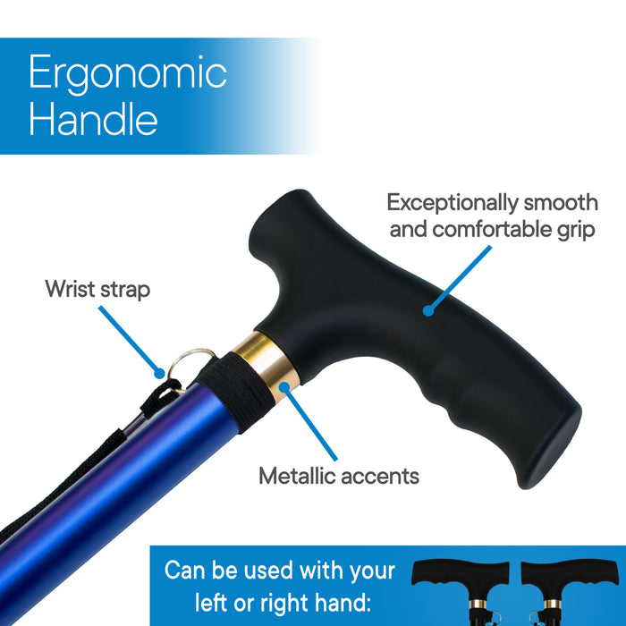 RMS - Folding Cane (Blue)