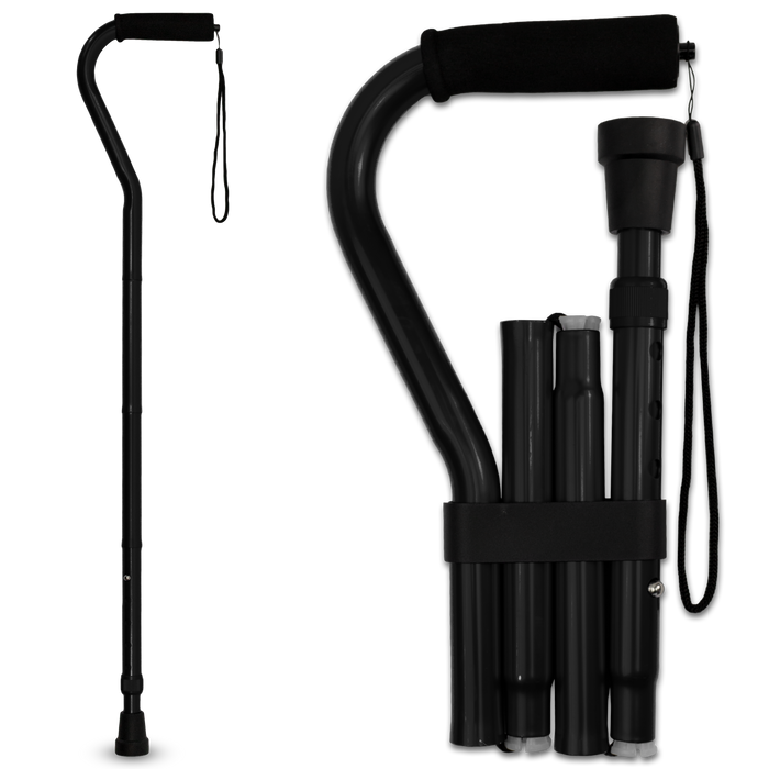 RMS - Folding Offset Cane (Black)