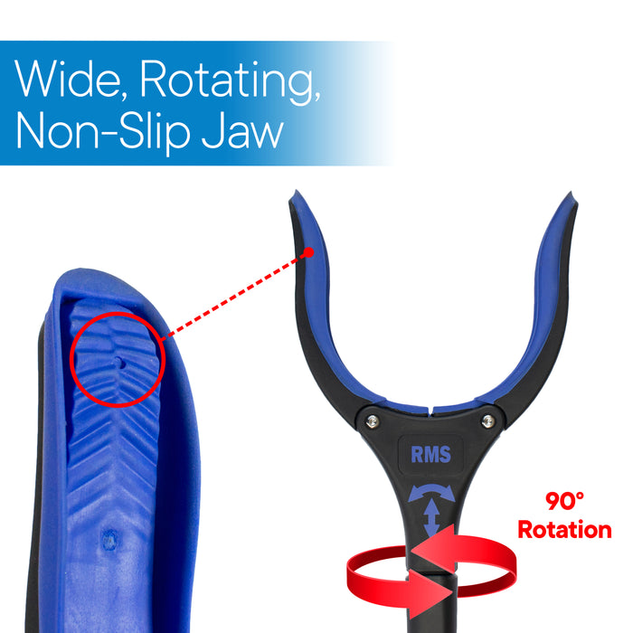 34" Blue Grabber Reacher with Rotating Head
