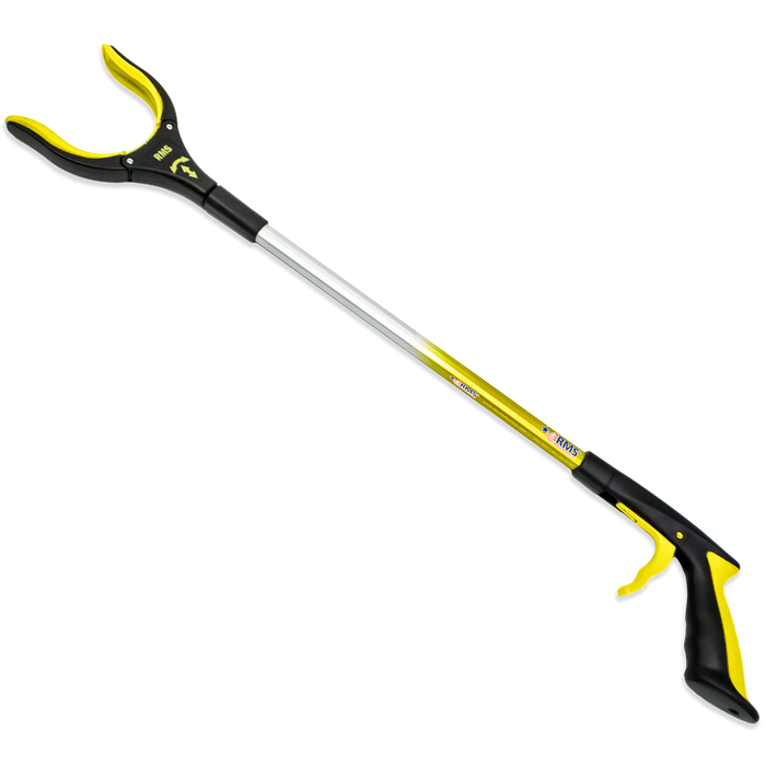 32" Yellow Grabber Reacher with Rotating Head